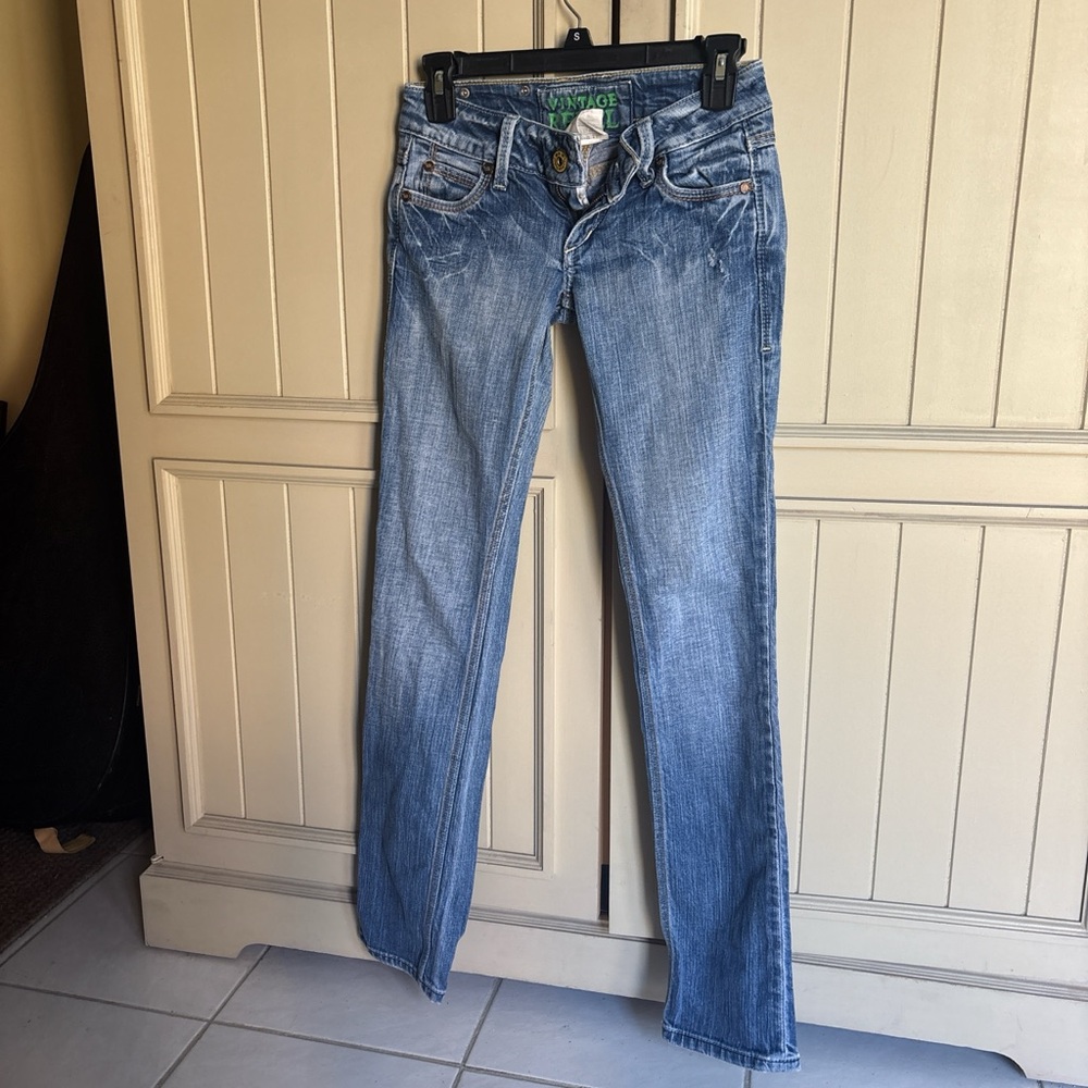 Vintage Rebel Women's Blue Straight Leg Jeans